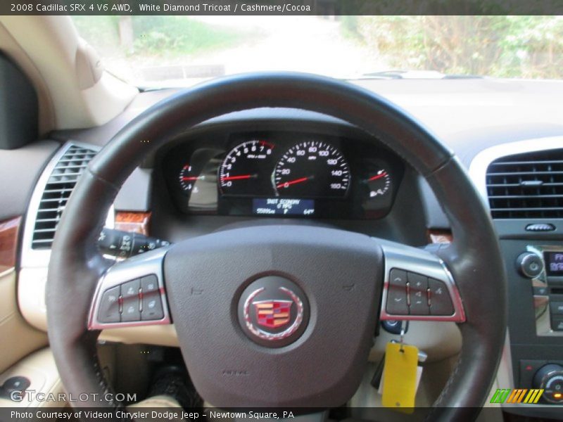 White Diamond Tricoat / Cashmere/Cocoa 2008 Cadillac SRX 4 V6 AWD