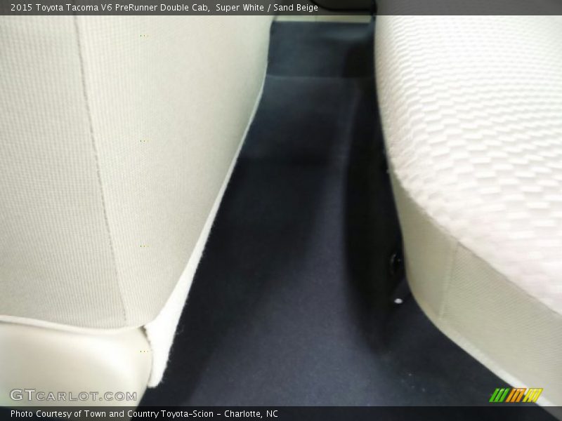 Super White / Sand Beige 2015 Toyota Tacoma V6 PreRunner Double Cab