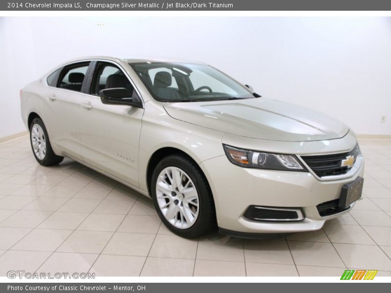 Champagne Silver Metallic / Jet Black/Dark Titanium 2014 Chevrolet Impala LS