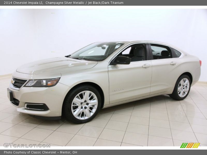 Champagne Silver Metallic / Jet Black/Dark Titanium 2014 Chevrolet Impala LS