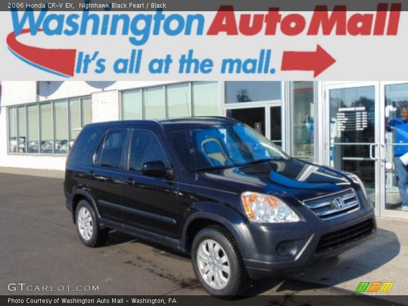Nighthawk Black Pearl / Black 2006 Honda CR-V EX