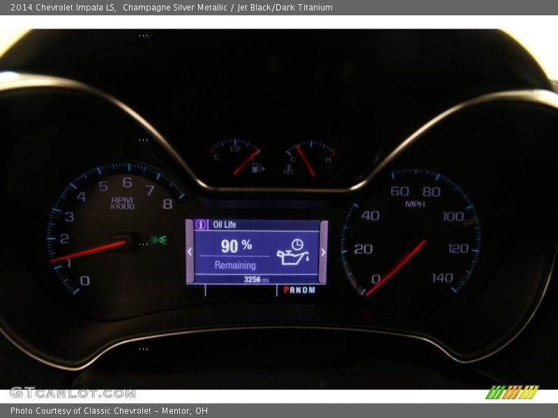 Champagne Silver Metallic / Jet Black/Dark Titanium 2014 Chevrolet Impala LS