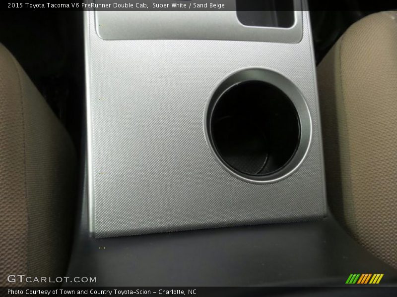 Super White / Sand Beige 2015 Toyota Tacoma V6 PreRunner Double Cab