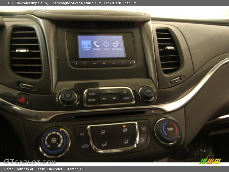 Champagne Silver Metallic / Jet Black/Dark Titanium 2014 Chevrolet Impala LS