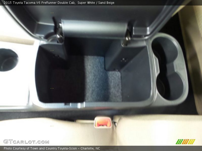 Super White / Sand Beige 2015 Toyota Tacoma V6 PreRunner Double Cab