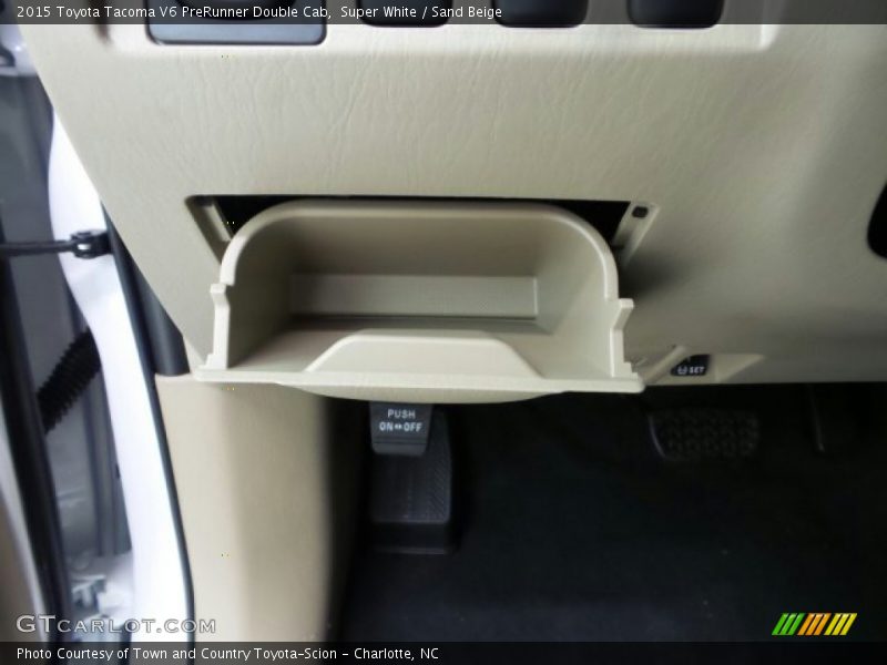 Super White / Sand Beige 2015 Toyota Tacoma V6 PreRunner Double Cab