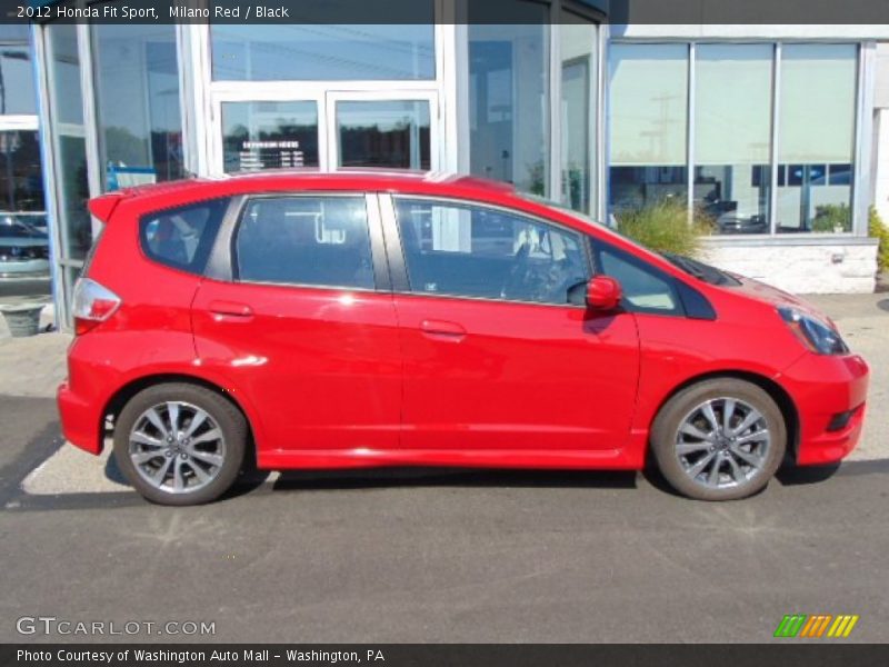 Milano Red / Black 2012 Honda Fit Sport