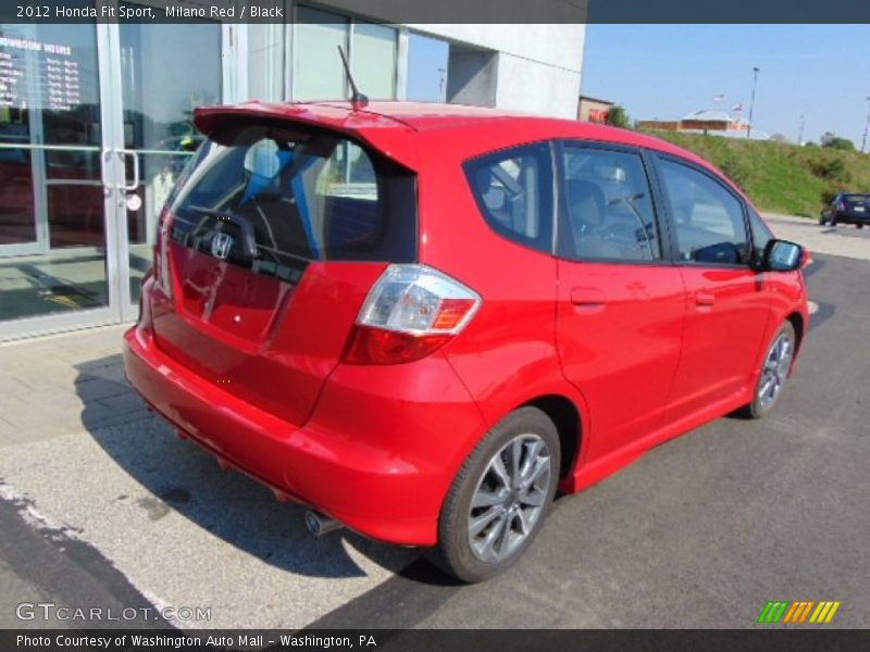 Milano Red / Black 2012 Honda Fit Sport