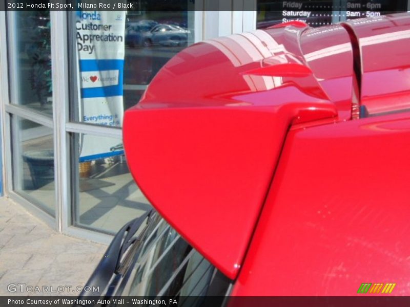 Milano Red / Black 2012 Honda Fit Sport