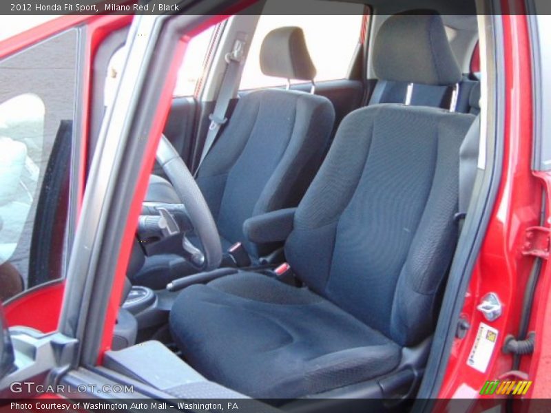 Milano Red / Black 2012 Honda Fit Sport