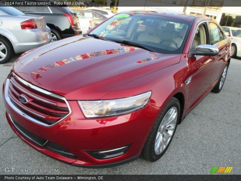 Ruby Red / Dune 2014 Ford Taurus Limited