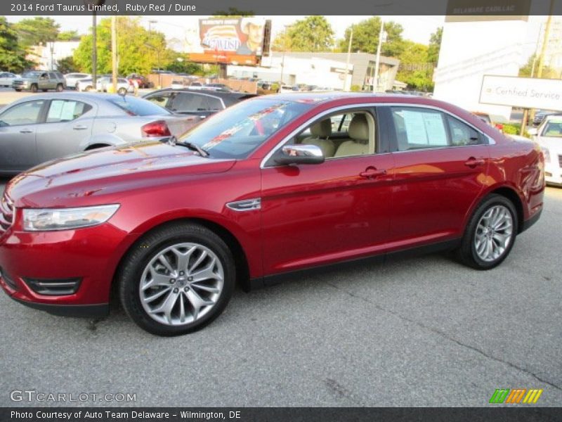 Ruby Red / Dune 2014 Ford Taurus Limited