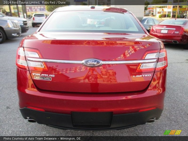 Ruby Red / Dune 2014 Ford Taurus Limited