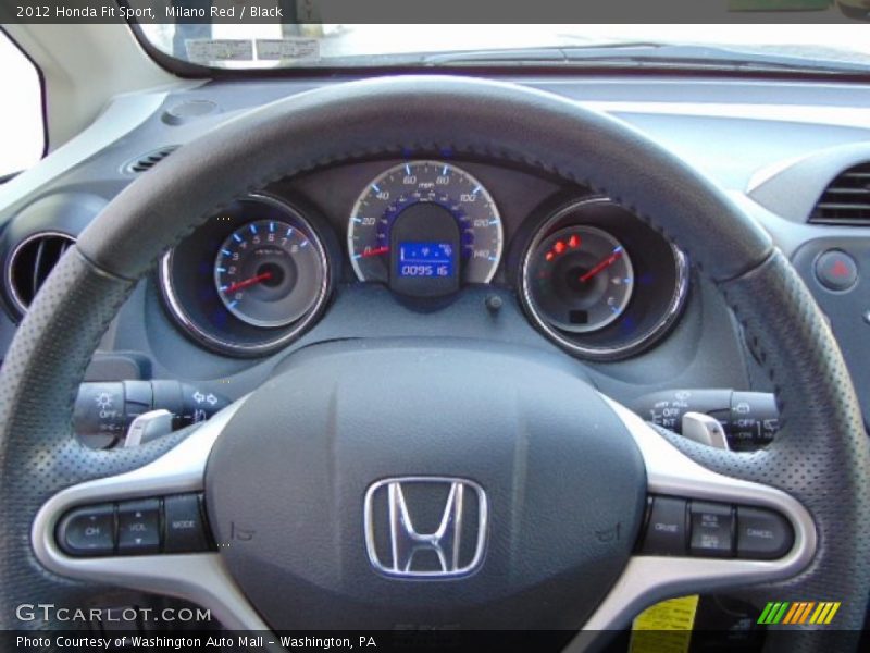 Milano Red / Black 2012 Honda Fit Sport