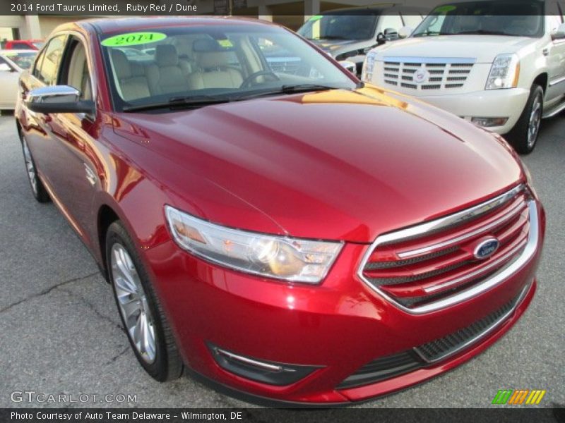 Ruby Red / Dune 2014 Ford Taurus Limited