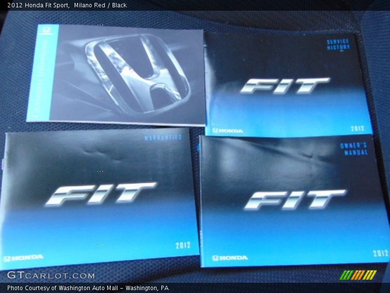 Milano Red / Black 2012 Honda Fit Sport