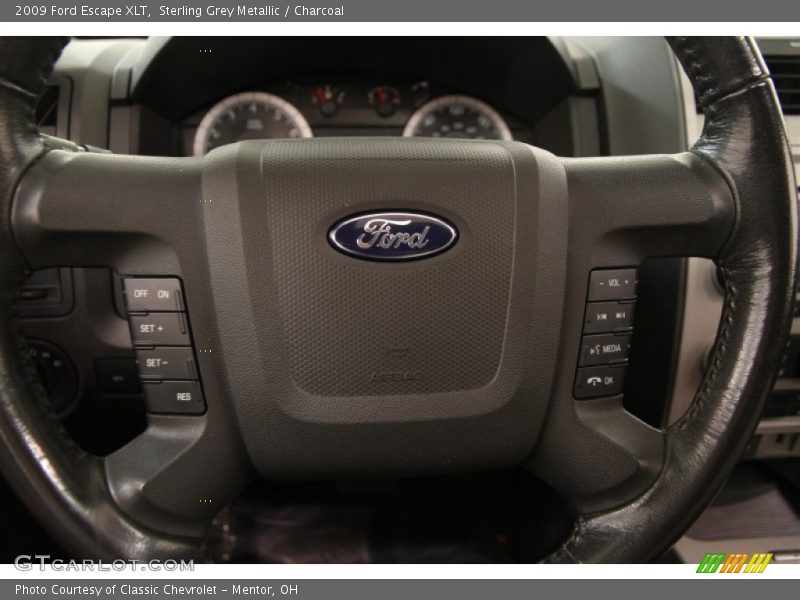Sterling Grey Metallic / Charcoal 2009 Ford Escape XLT