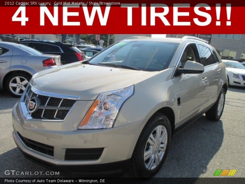 Gold Mist Metallic / Shale/Brownstone 2012 Cadillac SRX Luxury