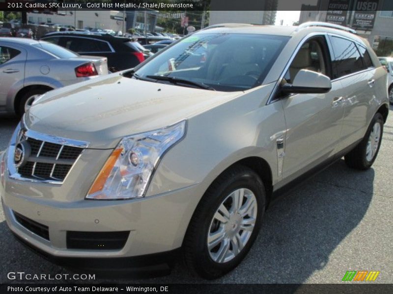 Gold Mist Metallic / Shale/Brownstone 2012 Cadillac SRX Luxury