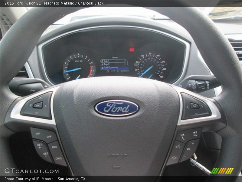 Magnetic Metallic / Charcoal Black 2015 Ford Fusion SE