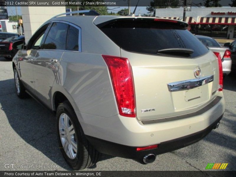 Gold Mist Metallic / Shale/Brownstone 2012 Cadillac SRX Luxury