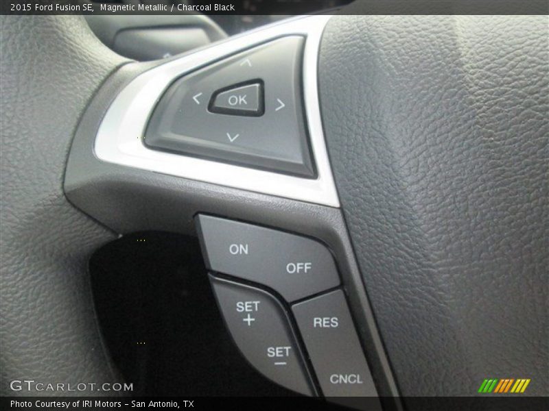 Magnetic Metallic / Charcoal Black 2015 Ford Fusion SE