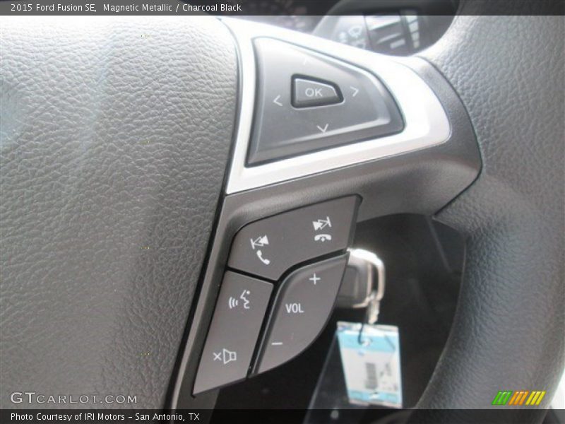 Magnetic Metallic / Charcoal Black 2015 Ford Fusion SE