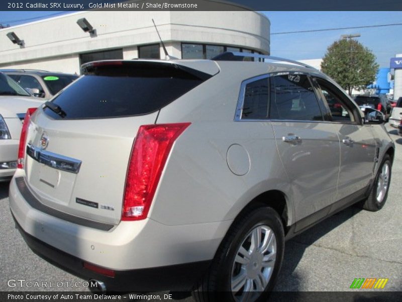 Gold Mist Metallic / Shale/Brownstone 2012 Cadillac SRX Luxury