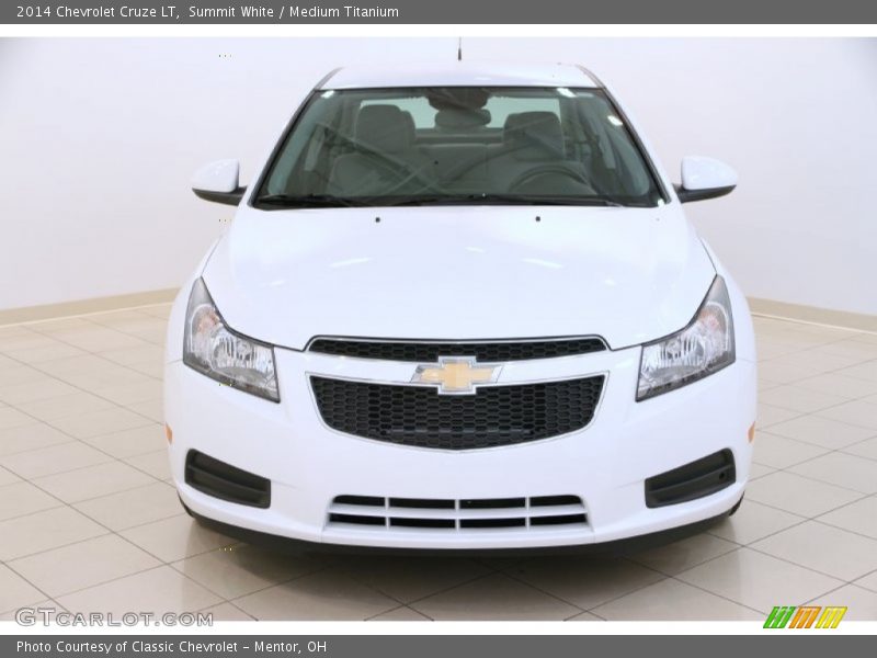 Summit White / Medium Titanium 2014 Chevrolet Cruze LT