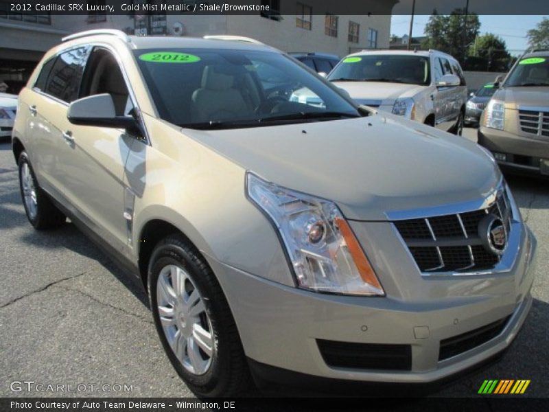 Gold Mist Metallic / Shale/Brownstone 2012 Cadillac SRX Luxury