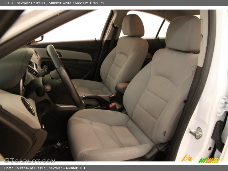 Summit White / Medium Titanium 2014 Chevrolet Cruze LT