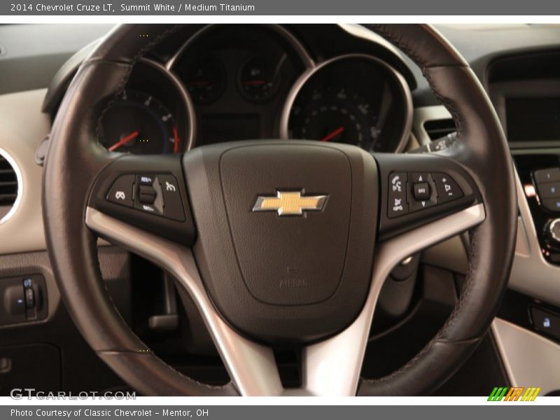 Summit White / Medium Titanium 2014 Chevrolet Cruze LT