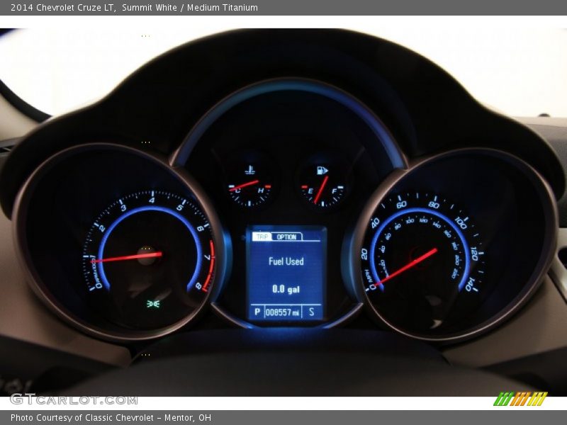 Summit White / Medium Titanium 2014 Chevrolet Cruze LT