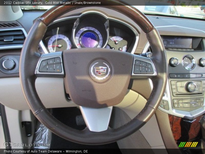 Gold Mist Metallic / Shale/Brownstone 2012 Cadillac SRX Luxury
