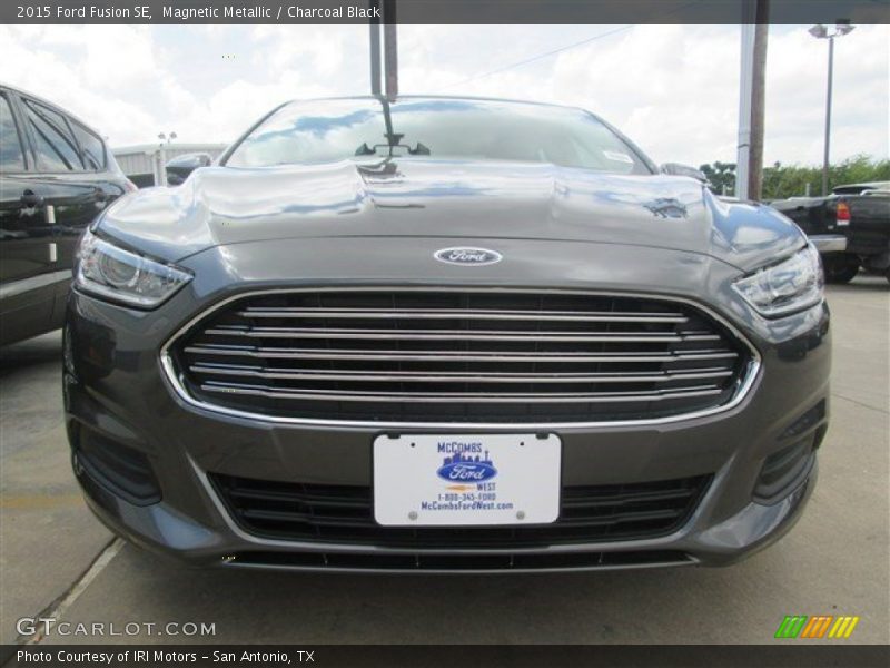 Magnetic Metallic / Charcoal Black 2015 Ford Fusion SE