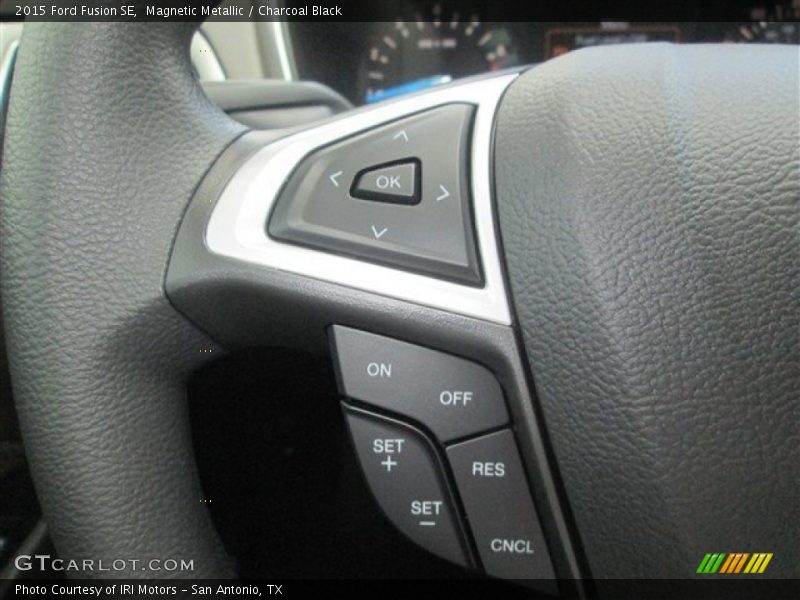 Magnetic Metallic / Charcoal Black 2015 Ford Fusion SE