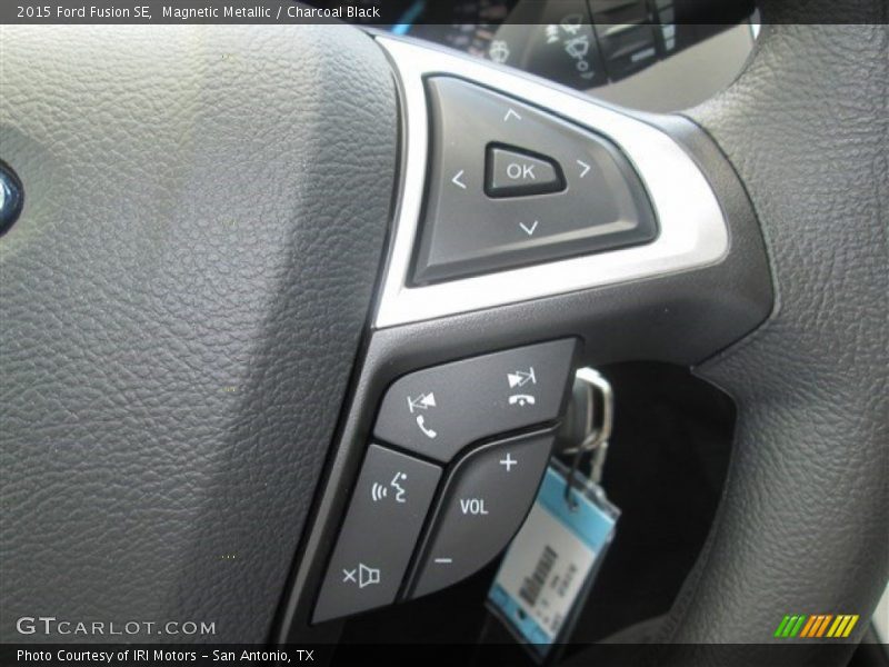 Magnetic Metallic / Charcoal Black 2015 Ford Fusion SE