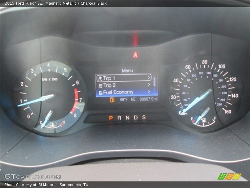 Magnetic Metallic / Charcoal Black 2015 Ford Fusion SE