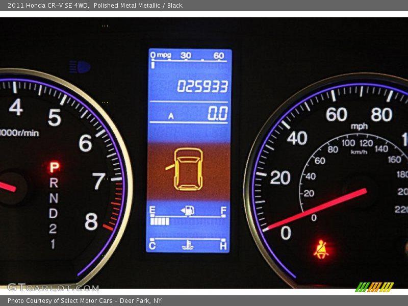 Polished Metal Metallic / Black 2011 Honda CR-V SE 4WD