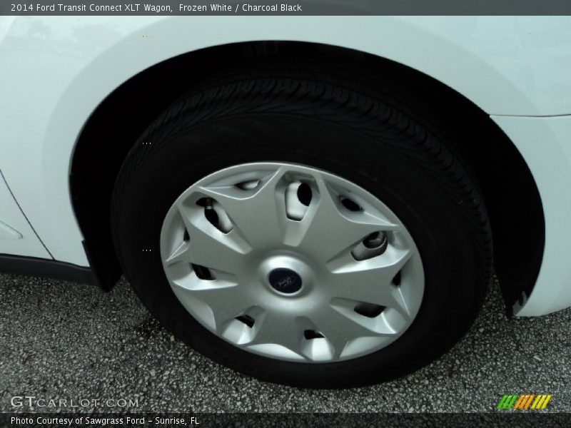 Frozen White / Charcoal Black 2014 Ford Transit Connect XLT Wagon
