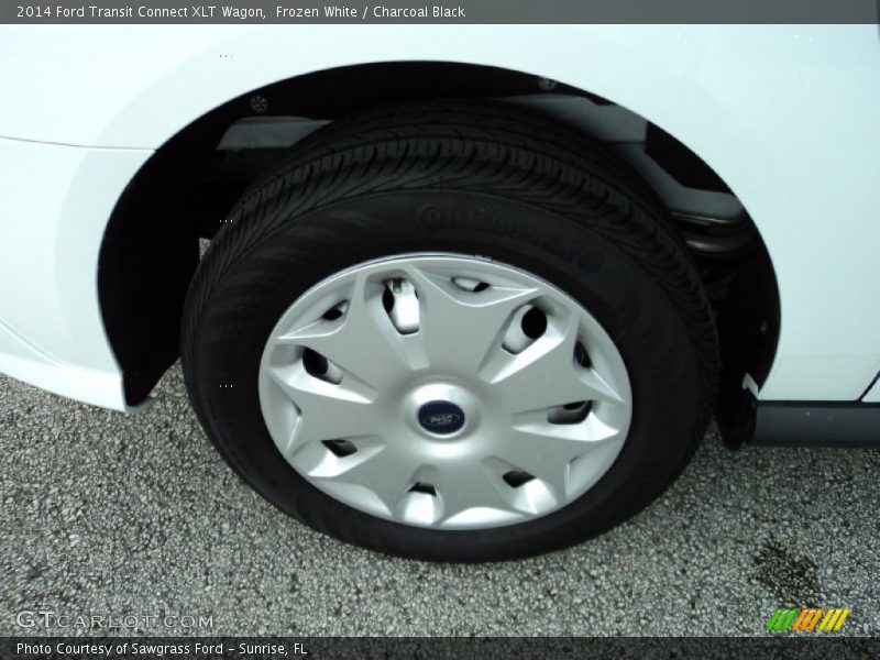 Frozen White / Charcoal Black 2014 Ford Transit Connect XLT Wagon