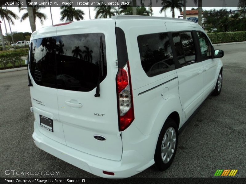 Frozen White / Charcoal Black 2014 Ford Transit Connect XLT Wagon