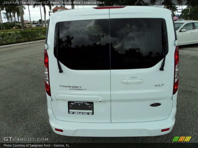 Frozen White / Charcoal Black 2014 Ford Transit Connect XLT Wagon