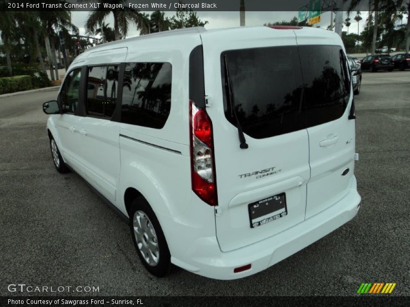 Frozen White / Charcoal Black 2014 Ford Transit Connect XLT Wagon