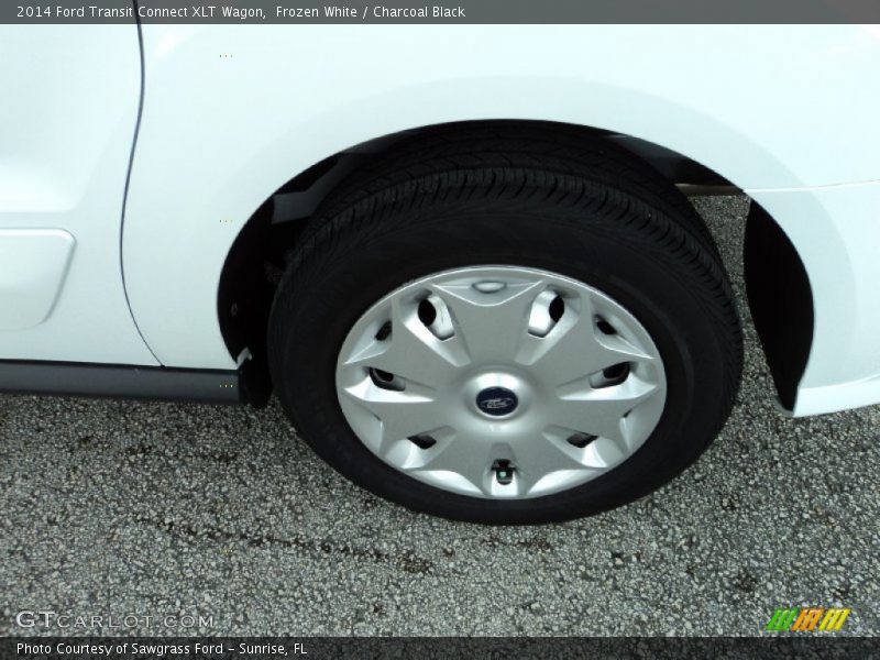 Frozen White / Charcoal Black 2014 Ford Transit Connect XLT Wagon