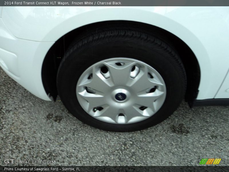 Frozen White / Charcoal Black 2014 Ford Transit Connect XLT Wagon