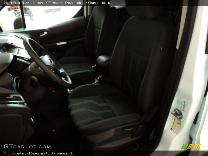 Frozen White / Charcoal Black 2014 Ford Transit Connect XLT Wagon