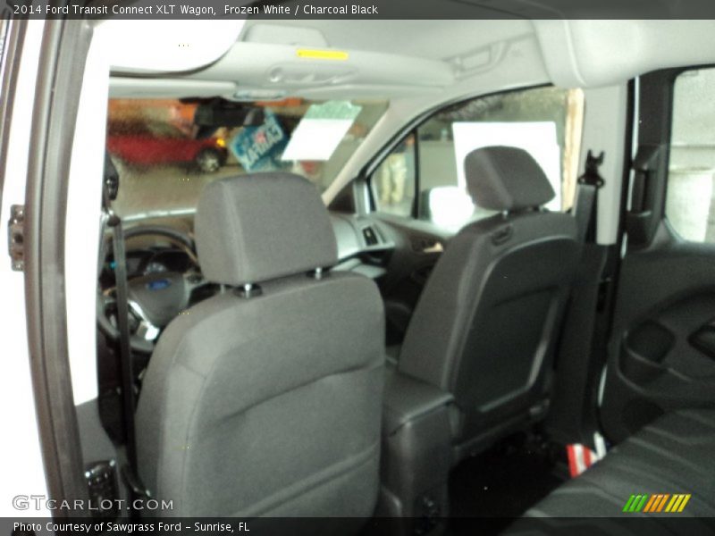Frozen White / Charcoal Black 2014 Ford Transit Connect XLT Wagon