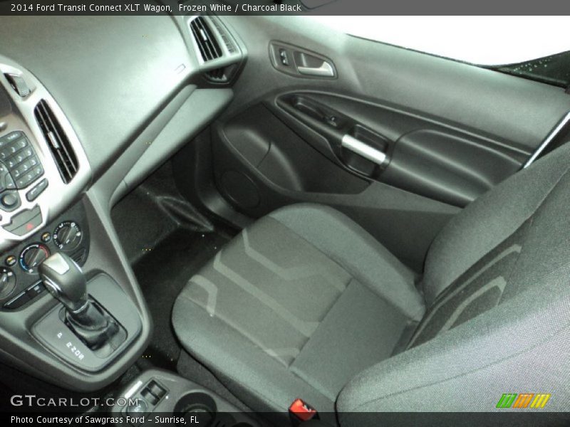 Frozen White / Charcoal Black 2014 Ford Transit Connect XLT Wagon