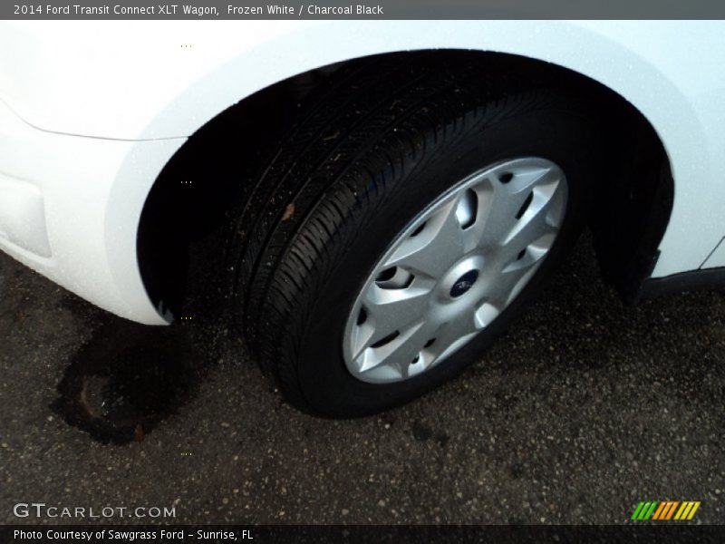 Frozen White / Charcoal Black 2014 Ford Transit Connect XLT Wagon